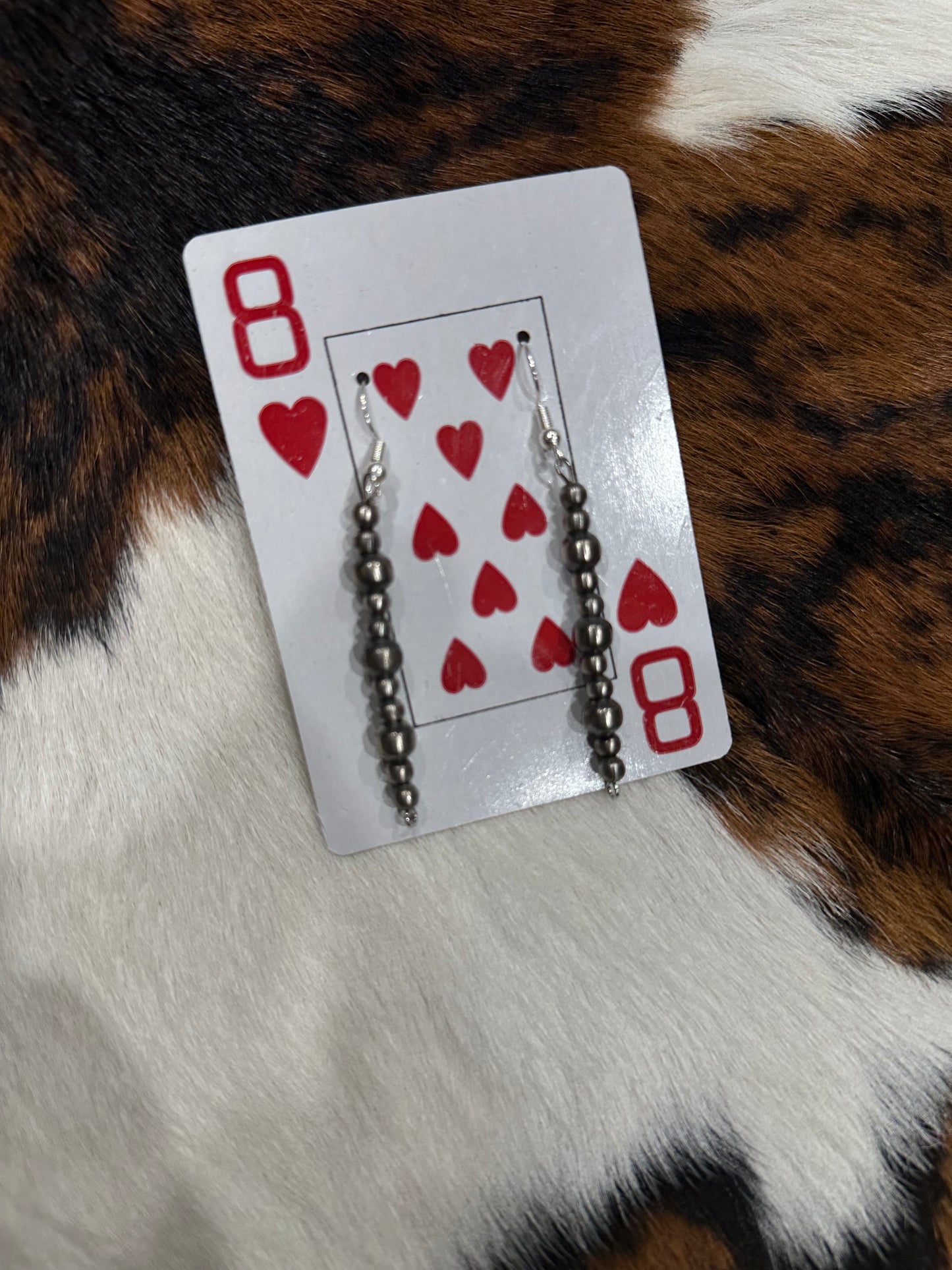 Graduated German Silver Earrings