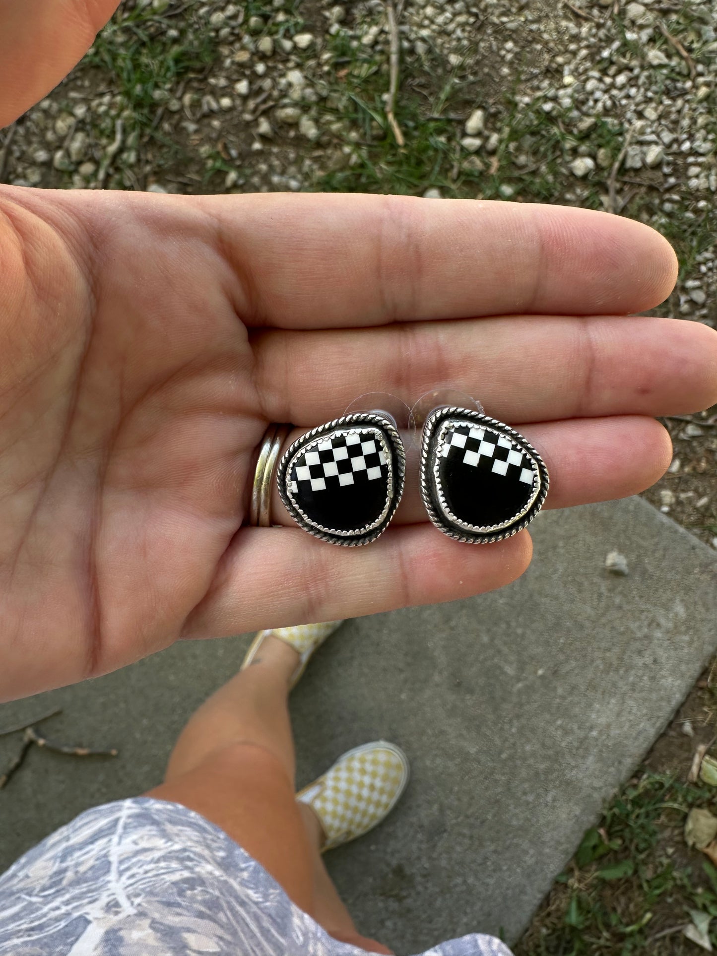 Checkered Studs