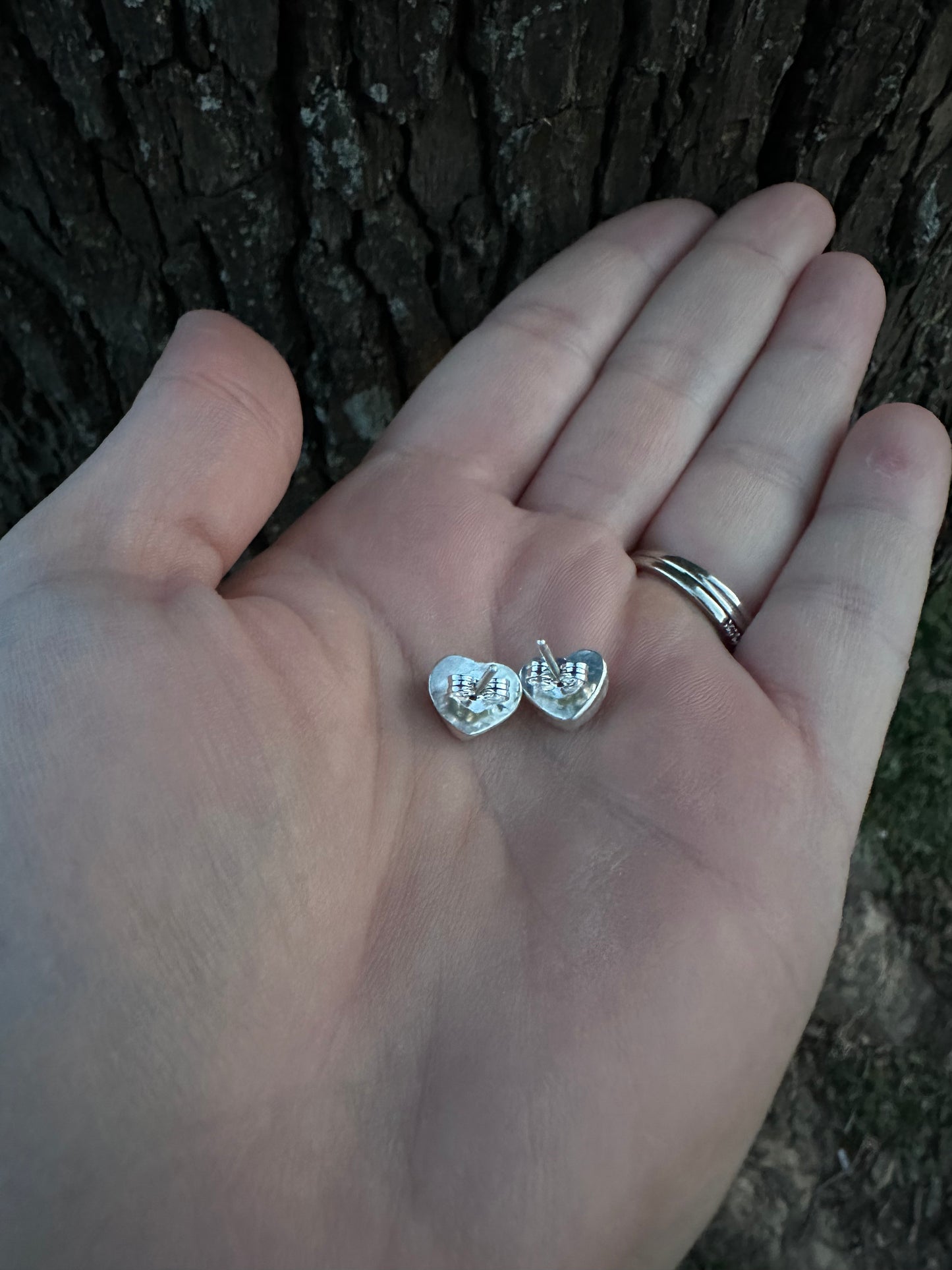 Kingman Heart Studs