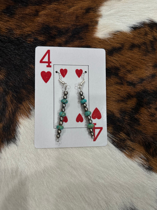 Kingman & German Silver Earrings